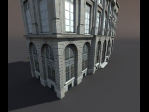 apartment house 74 low poly 3D Model
