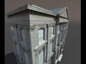 apartment house 74 low poly 3D Model