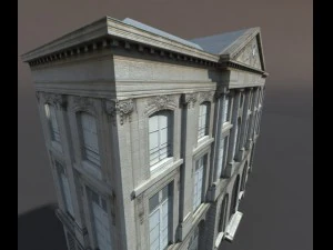 apartment house 74 low poly 3D Model