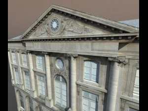 apartment house 74 low poly 3D Model