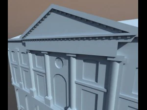 apartment house 74 low poly 3D Model