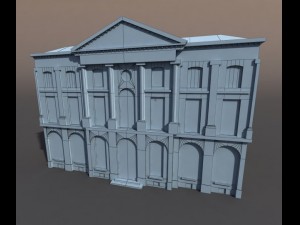 apartment house 74 low poly 3D Model