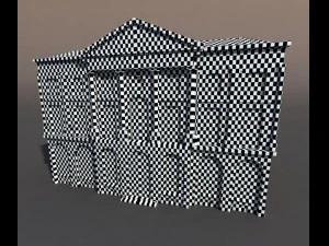 apartment house 74 low poly 3D Model