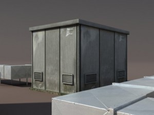 roof elements low poly 3D Model