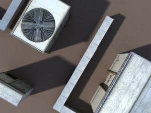 roof elements low poly 3D Model