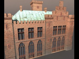castle city hall 3D 模型