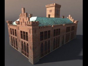 castle city hall 3D 模型