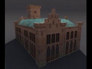 castle city hall 3D 模型