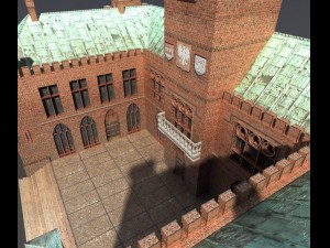 castle city hall 3D 模型