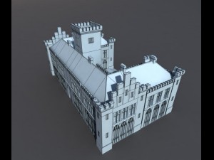 castle city hall 3D 模型