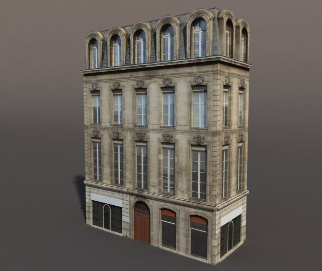 apartment house 86 low poly Modello 3D .c4d .max .obj .3ds .fbx .stl .blend 