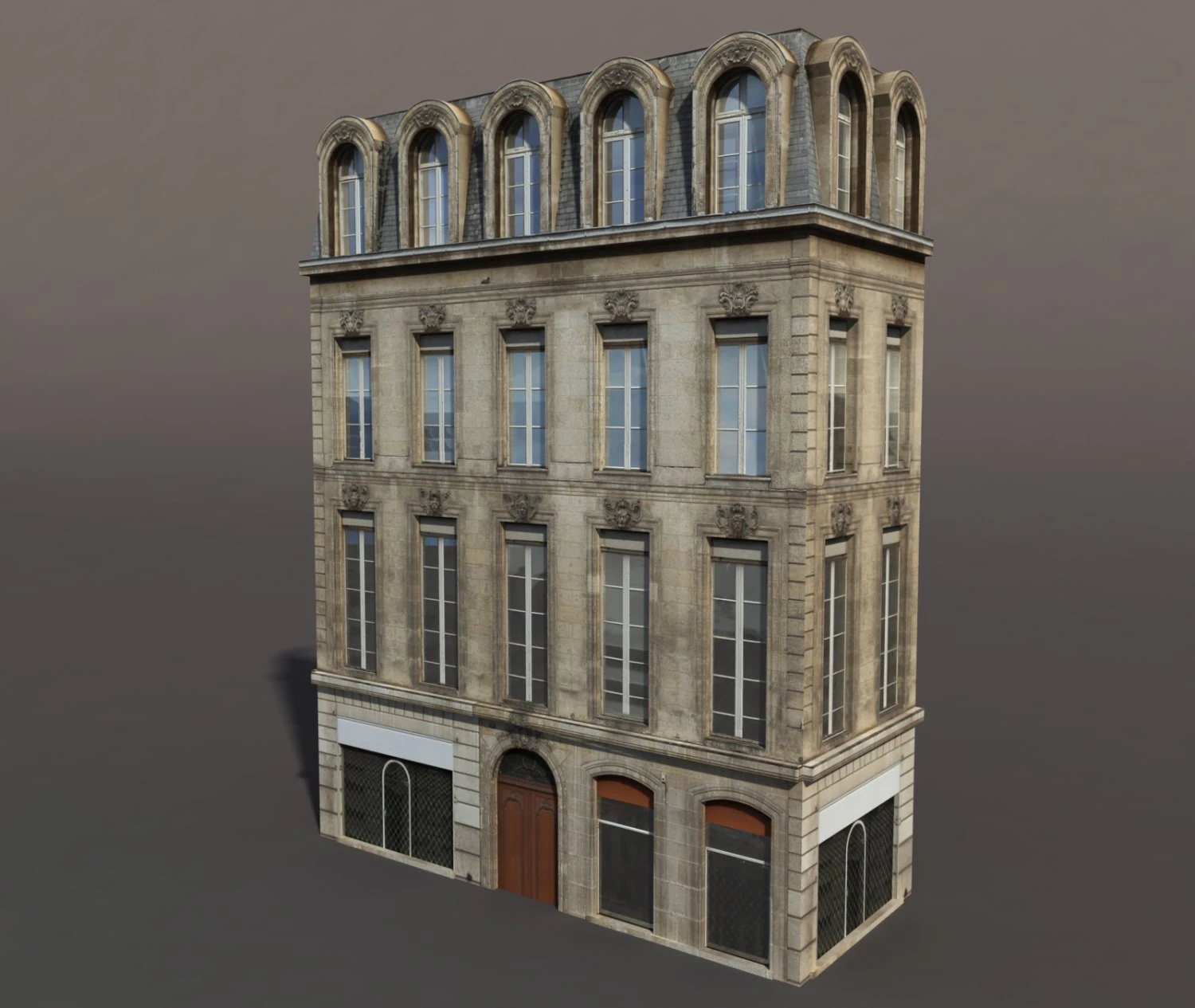 apartment house 86 low poly 3D Model .c4d .max .obj .3ds .fbx .stl .blend
