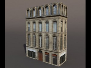 apartment house 86 low poly Modèle 3D