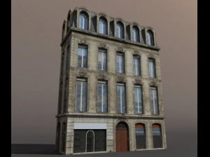 apartment house 86 low poly 3D Model
