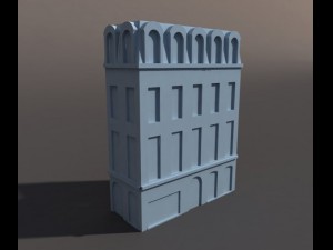 apartment house 86 low poly Modello 3D