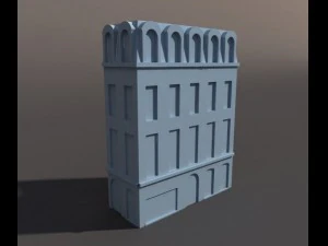 apartment house 86 low poly 3D Model