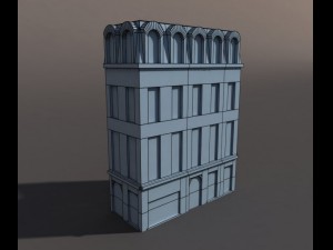 apartment house 86 low poly Modello 3D