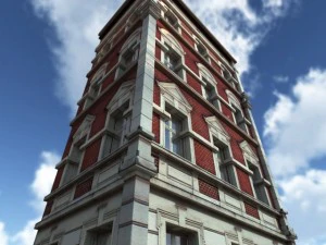 apartment house 101 low poly 3D Model