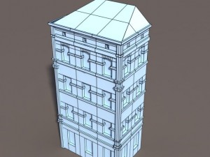 apartment house 101 low poly 3D 模型