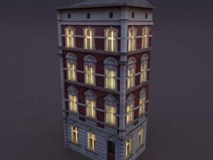 apartment house 101 low poly 3D 模型