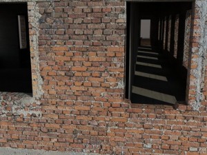 old factory ruin low poly 3D मॉडल