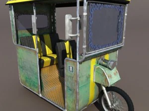stara riksza tuk tuk Model 3D