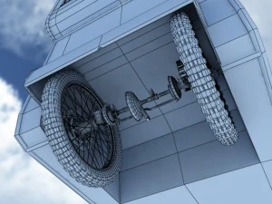 old rickshaw tuk tuk 3D Model