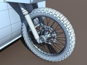 old rickshaw tuk tuk 3D 模型