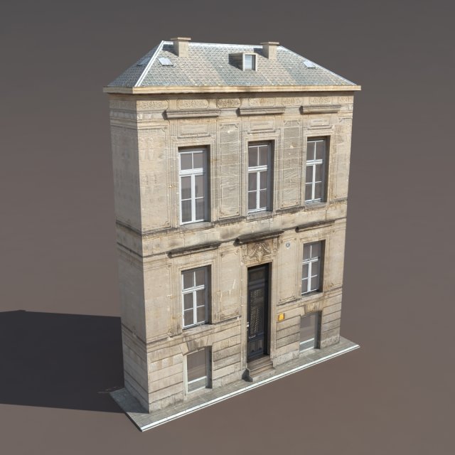 apartment house 119 low poly Modelo 3D .c4d .max .obj .3ds .fbx .stl .blend 
