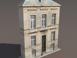 apartment house 119 low poly 3D Model