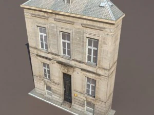 apartment house 119 low poly 3D Model