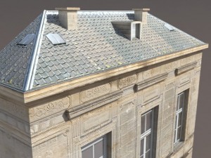 apartment house 119 low poly Modelo 3D