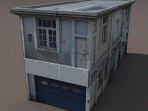 derelict house low poly 3D Model