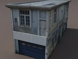 derelict house low poly 3D Model