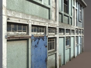 derelict house low poly 3D Model