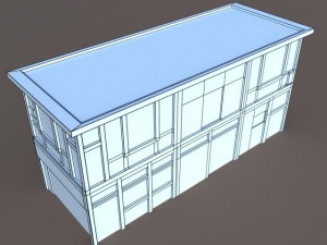 derelict house low poly 3D Model