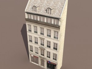 apartment house 111 low poly 3D Модель