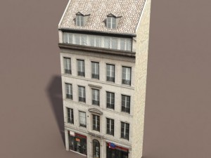 apartment house 111 low poly 3D Модель