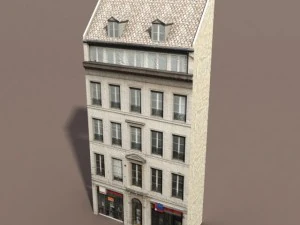 apartment house 111 low poly 3D Model
