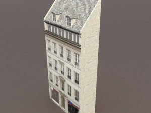 apartment house 111 low poly 3D Модель