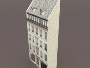 apartment house 111 low poly 3D Model