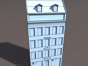 apartment house 111 low poly 3D Model