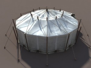 circus tent white 3D Model
