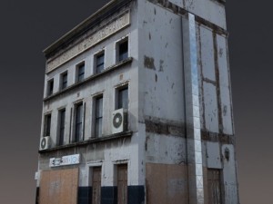 derelict house low poly 3D Model