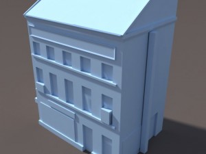 derelict house low poly 3D Model