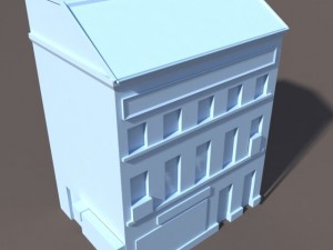 derelict house low poly 3D Model