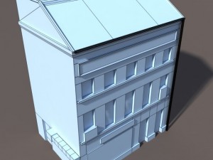 derelict house low poly 3D Model