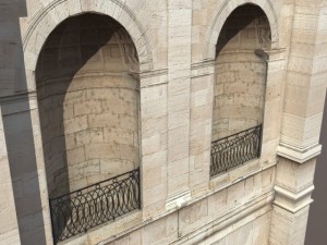 gallery or museum low poly 3D Model