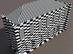 gallery or museum low poly 3D Model