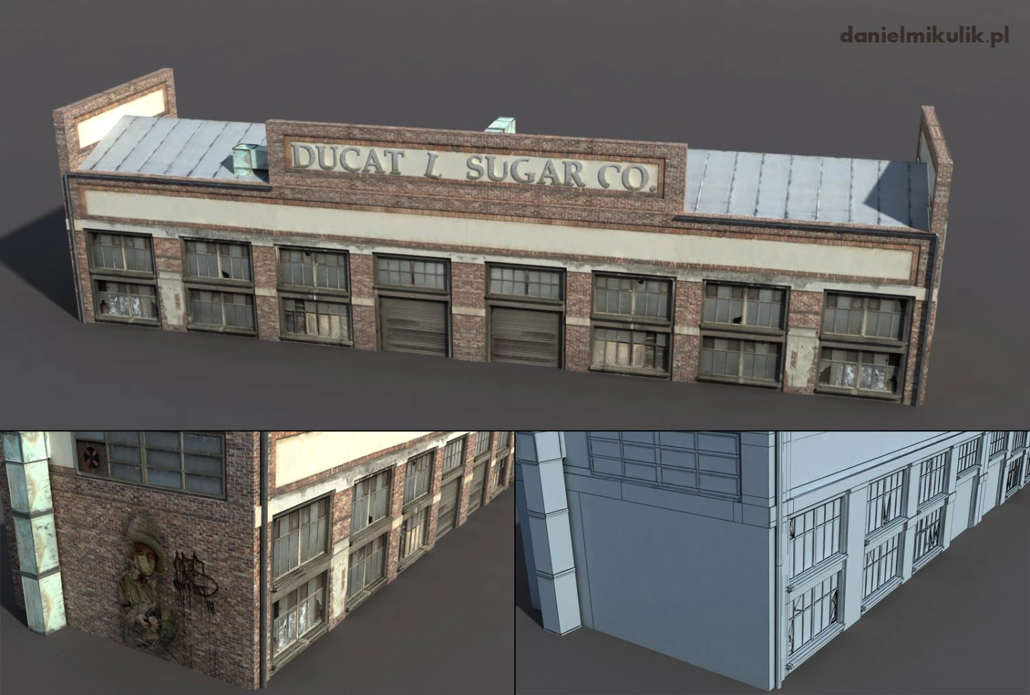 warehouse 3D Model .c4d .max .obj .3ds .fbx .stl .blend 